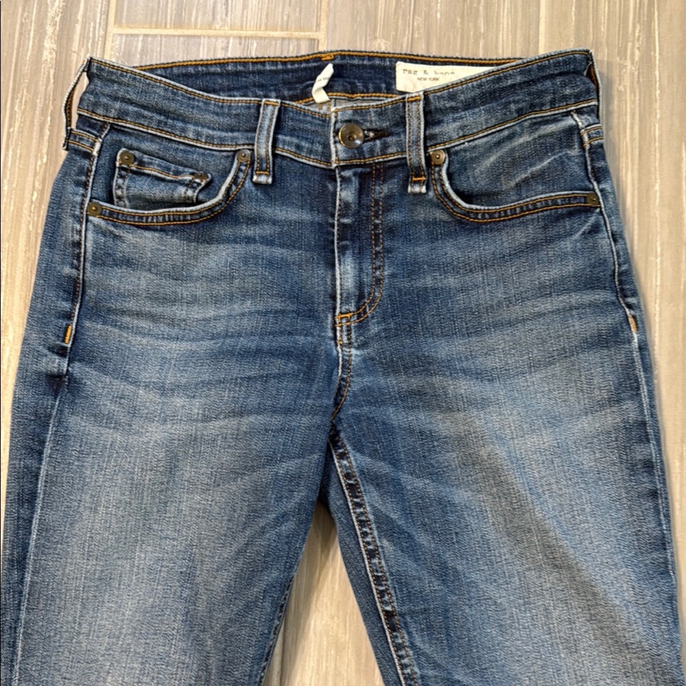 Rag & Bone Cate mid rise skinny Blue Jeans, size 26 - Picture 4 of 9